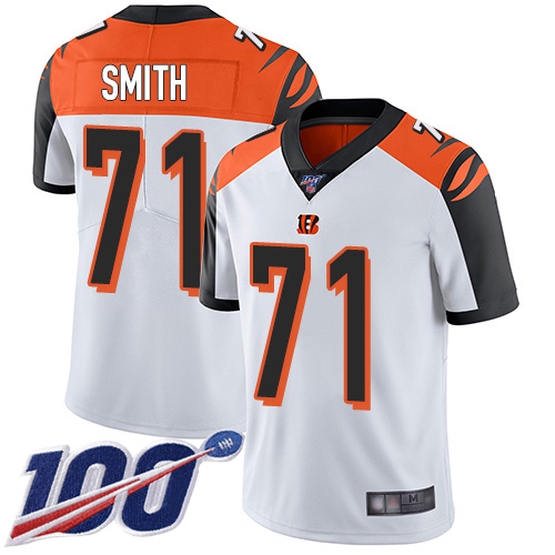 Cincinnati Bengals Limited White Men Andre Smith Road Jersey NFL Footballl 71 100th Season Vapor Untouchable